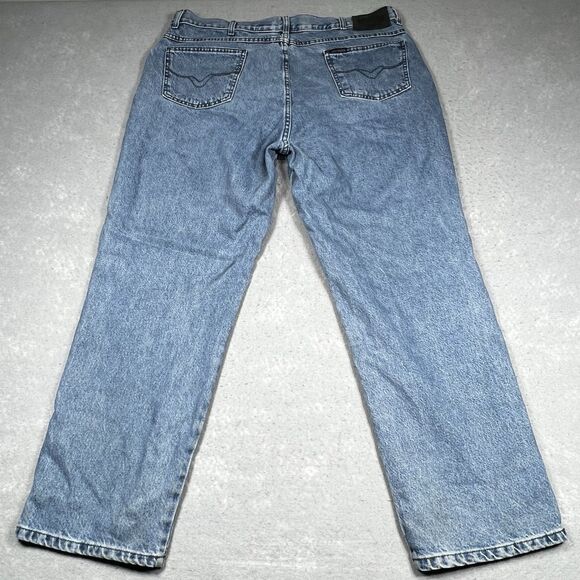 Harley-Davidson Jeans Traditional Fit Straight Motorcycle Mens 42X30 Blue Denim - Picture 8 of 12